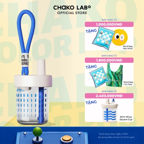 Bình Nước Nhựa Trong Suốt Tritan ChakoLab Bobo Cup 450ml
