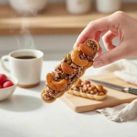 Bánh thuyền hạt dinh dưỡng Hộp 180g (12 gói 15g)