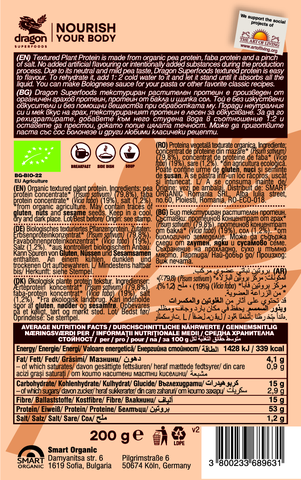 Đạm thực vật hữu cơ thay thế thịt dạng băm Dragon Superfoods 200g