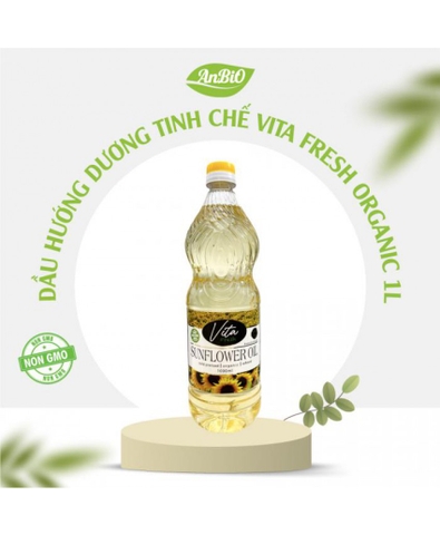 Dầu hướng dương cao cấp Vita Organica chai 1 Lít