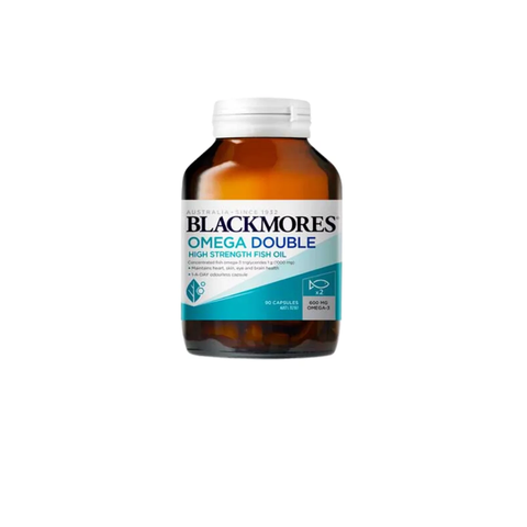 Omega Double High Strength Fish Oil Lọ 90v BLACKMORES - Dầu cá hỗ trợ tim mạch, thị lực, da