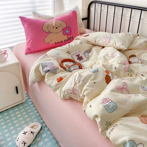 COTTON ĐŨI- Set Chăn ga full Vibe (mã 21)