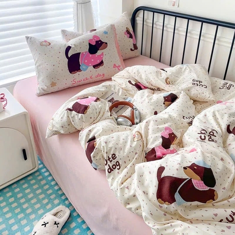 COTTON ĐŨI- Set Chăn ga full Vibe (mã 21)