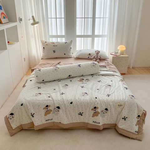 SET CHĂN CHẦN- Set chăn chần 5 món (new)