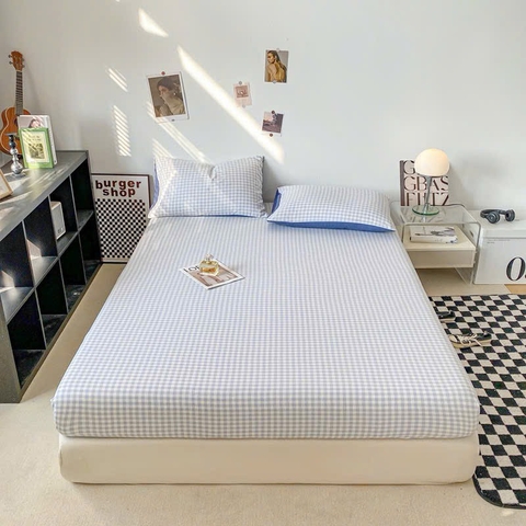 GA GỐI LẺ-cotton đũi sọc kẻ