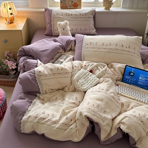 ĐŨI SỢI TRE- Đũi Sợi Tre Mix Ren (mã 92)