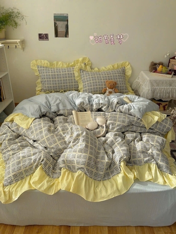 COTTON ĐŨI- Set Cotton đũi viền bèo