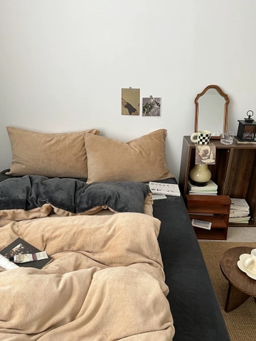 NỈ NHUNG- Nỉ nhung mịn Basic trơn