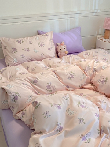 COTTON ĐŨI - Set Chăn ga gối Cotton Đũi Vintage