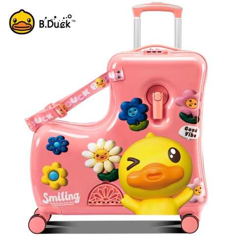 Vali cho bé B.DUCK nhập khẩu chính hãng size 20/24 ( phiên bản hoa )