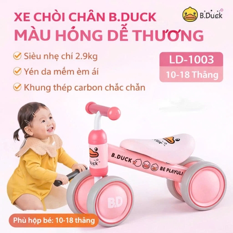 XE CHÒI CHÂN B.DUCK 4 BÁNH CHO BÉ 8–18 THÁNG