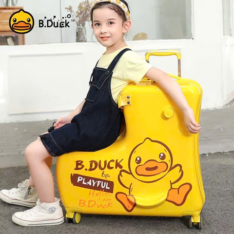 vali cho bé B.Duck nhập khẩu chính hãng size 20/24 (phiên bản vịt Playful)