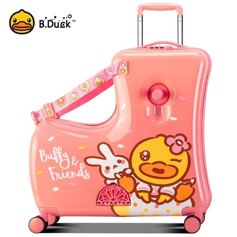 Vali ngồi cho bé B.DUCK nhập khẩu chính hãng size 20 ( phiên bản Vịt Buffy & Friends)