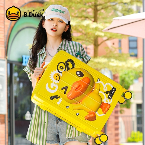 Vali B.Duck nhập khẩu chính hãng size 20 (phiên bản vali vuông 3 màu)