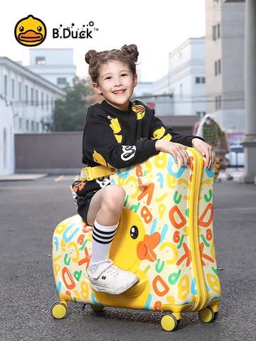 vali cho bé B.Duck nhập khẩu chính hãng size 20/24 (phiên bản chữ cái)