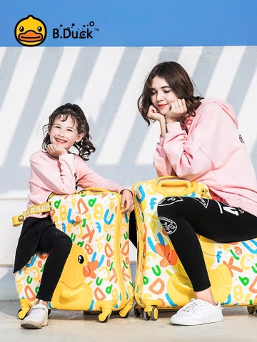 vali cho bé B.Duck nhập khẩu chính hãng size 20/24 (phiên bản chữ cái)