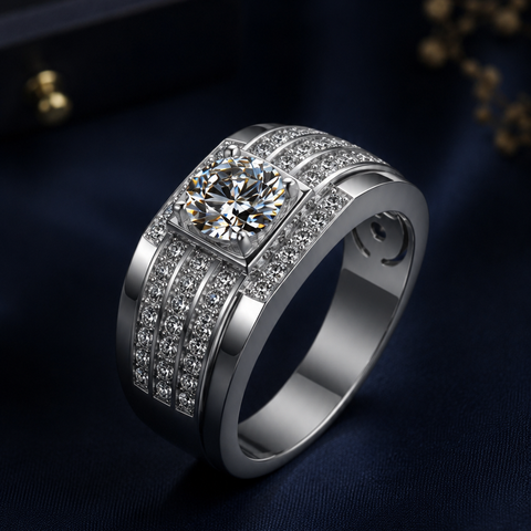 Nhẫn bạc nam bản lĩnh vững vàng | Hải Hà Jewelry