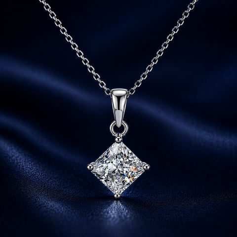 Dây chuyền Moissanite bạc s925 cao cấp – Điều luôn ở bên | Hải Hà Jewelry