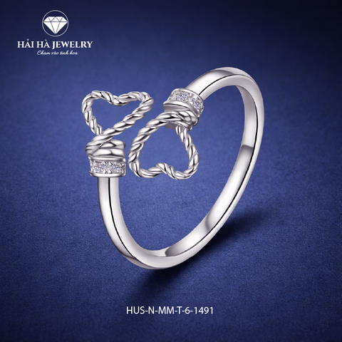 Nhẫn đan cài trái tim – Gắn kết mềm mại | Hải Hà Jewelry