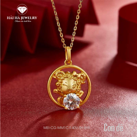 Dây chuyền con giáp tuổi Mùi bạc mạ vàng – Giữ một cảm xúc dịu dàng và đủ đầy | Hải Hà Jewelry