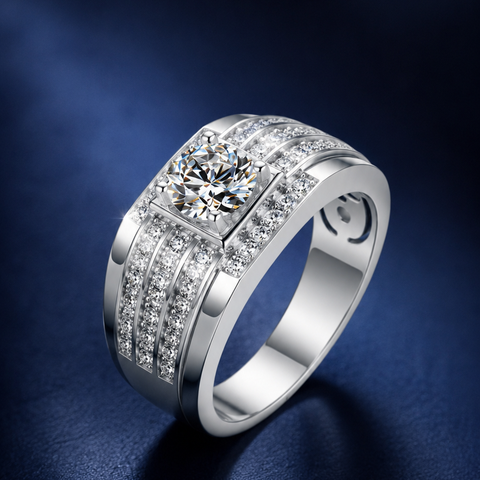 Nhẫn bạc nam bản lĩnh vững vàng | Hải Hà Jewelry