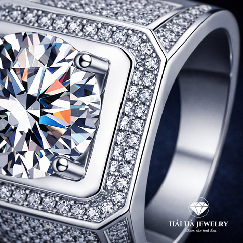 Nhẫn nam mặt vuông – Bản lĩnh của sự rõ ràng | Hải Hà Jewelry