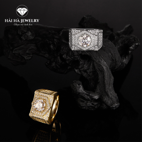 Nhẫn nam đa giác – Vững vàng trong im lặng | Hải Hà Jewelry