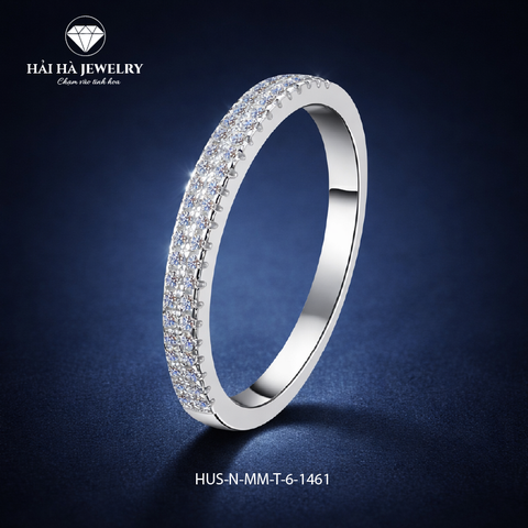 Nhẫn đá chạy nửa vòng – Ánh sáng đủ đầy cho những điều bền lâu | Hải Hà Jewelry