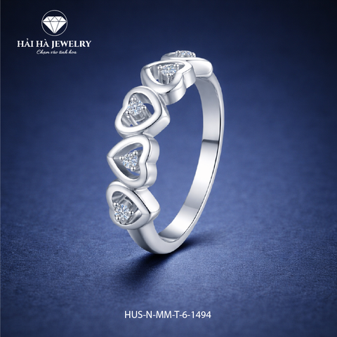 Nhẫn trái tim đan xen – Gắn kết bằng yêu thương dịu dàng | Hải Hà Jewelry