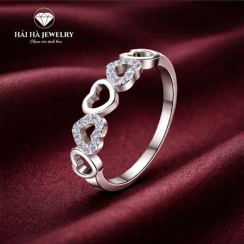 Nhẫn trái tim đan cài – Gắn kết từ những điều rất thật | Hải Hà Jewelry