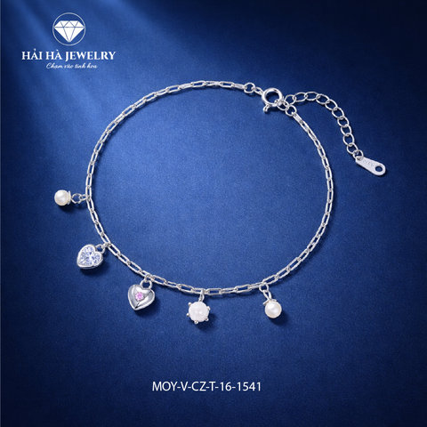 Vòng tay charm trái tim & ngọc trai – Những điều yêu thương ở lại rất khẽ | Hải Hà Jewelry