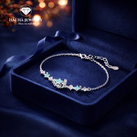Vòng tay sao và ngọc trai – Dịu dàng giữa những điều lấp lánh | Hải Hà Jewelry