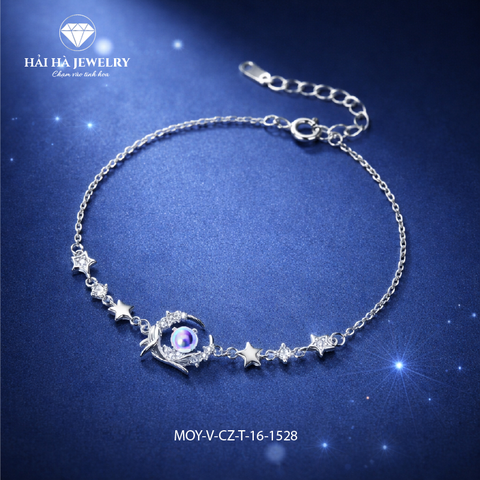 Vòng tay Trăng sao & ngọc trai – Ánh sáng dịu của những điều thầm lặng | Hải Hà Jewelry