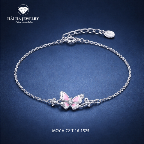 Vòng tay cánh bướm hồng – Dịu dàng khi đủ lớn | Hải Hà Jewelry