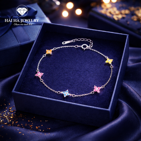 Vòng tay hoa ngũ sắc – Những niềm vui nhỏ góp thành một mùa an yên | Hải Hà Jewelry
