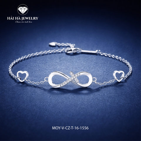 Vòng tay bạc vô cực gắn kết – Ở lại cùng nhau, theo cách bền lâu | Hải Hà Jewelry