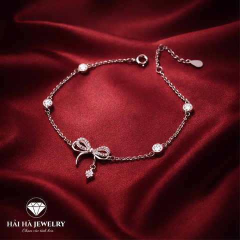 Vòng tay nơ đá rơi – Dịu dàng trong từng cử động | Hải Hà Jewelry