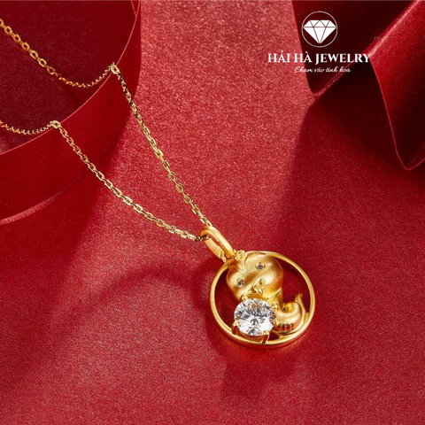 Dây chuyền con giáp tuổi Tỵ bạc mạ vàng – Giữ một chiều sâu tĩnh lặng và rất riêng | Hải Hà Jewelry