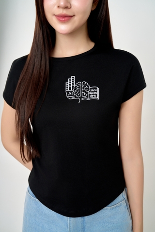 Áo Thun Nữ Bamboo Cổ Tròn Cánh Dơi Form Rộng