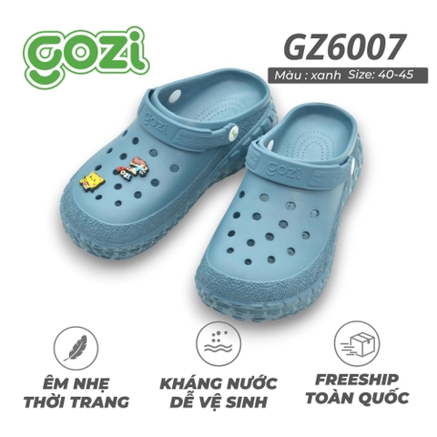 Dép Sục Unisex GOZI, Kiểu Dáng Basic Full Size, Nhựa Eva Chống Trượt GZ6007