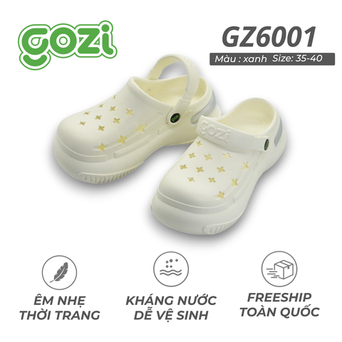 Dép Sục Nữ GOZI, Đế Cao 5cm, Nhựa Eva Chống Trượt GZ6001