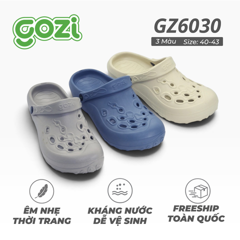 Dép Sục Nam Gozi,Đế Bằng, Kiểu Dáng Basic, Nhựa Eva Chống Trơn Trượt GZ6030