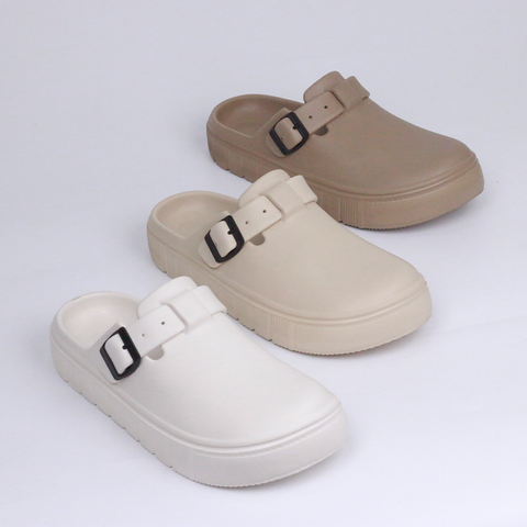 Dép Sục Unisex Quai Gài Gozi, Đế Cao 3cm, Kiểu Dáng Basic GZ6029