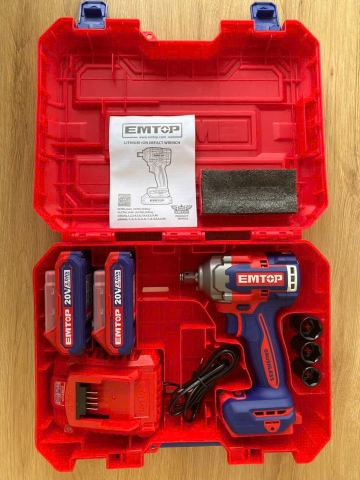 Bộ máy Siết Bulong PIN Emtop 400Nm mã ECIWL2040