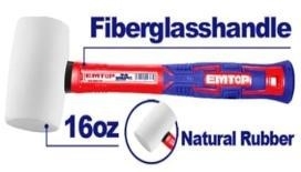 Búa cao su 450g emtop EHAMRH1602