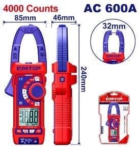 Đồng hồ kẹp AC 600A kỹ thuật số EMTOP EDMR766001