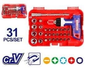 Bộ tua vít cờ lê tay cầm chữ T 31 chiếc emtop EBST03102