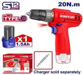 Bộ máy khoan PIN EMTOP TYPE-C - ECDL12456