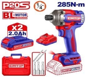 Bộ máy siết vít PIN EMTOP lực siết 285Nm ECIRL2028