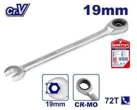 Cờ lê vòng miệng 19mm tự động ECSPAR191